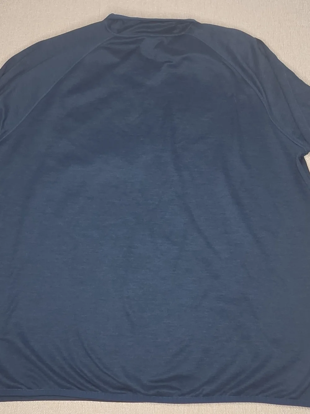 The North Face Men's XXXL 3XL Quarter Zip Pullover Blue Chest Pocket Stretch